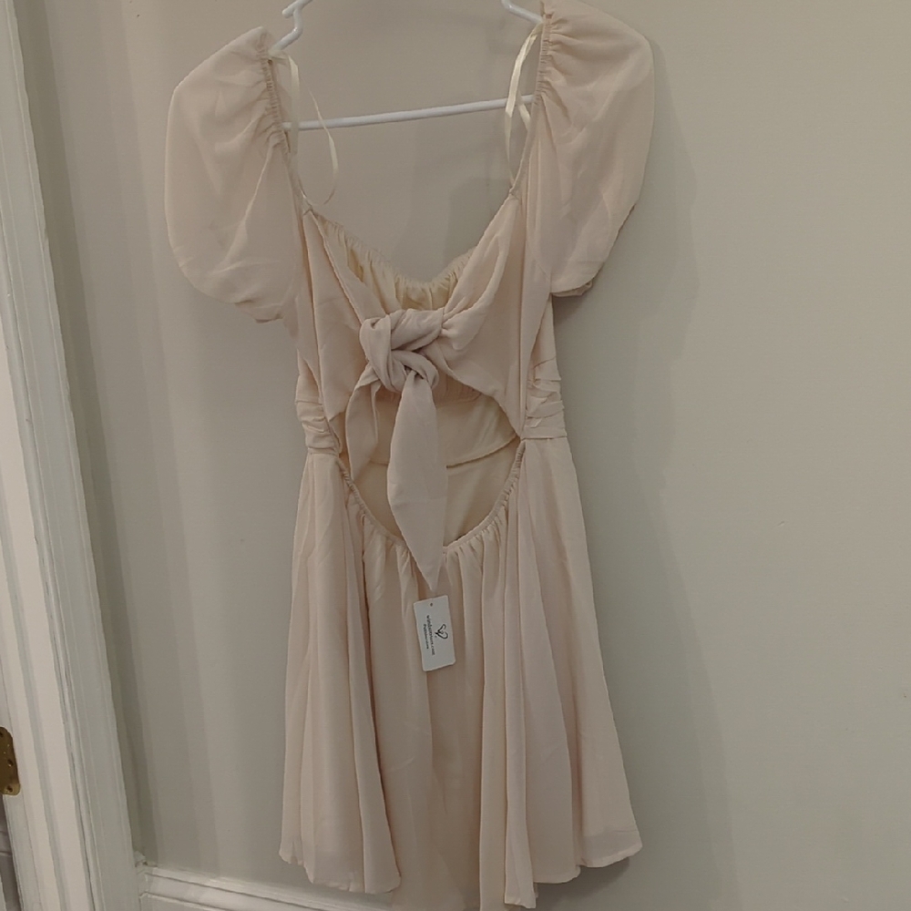 Windsor Elegant Cream Dress - Picture 2 of 5